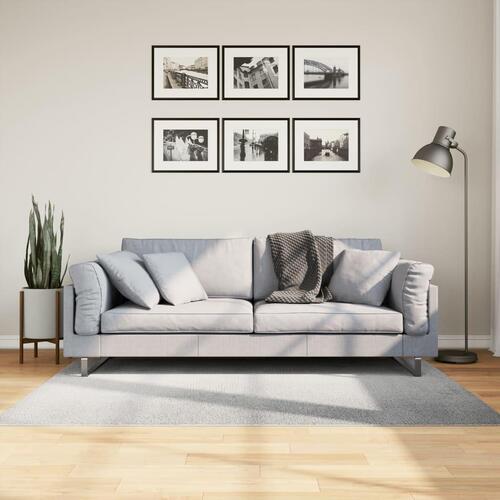 Gulvtæppe IZA 120x170 cm kort luv skandinavisk look grå
