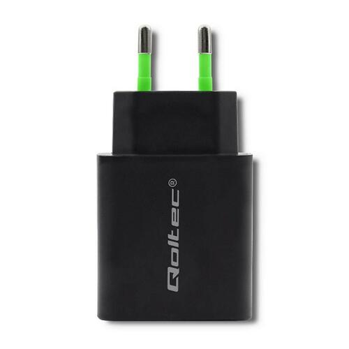 Vægoplader Qoltec 51713 Sort 18 W