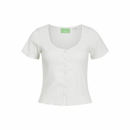 Kortærmet T-shirt til Kvinder Jack & Jones Jxlucinda Str Ss Hvid XS