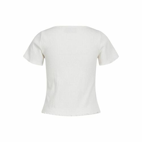 Kortærmet T-shirt til Kvinder Jack & Jones Jxlucinda Str Ss Hvid XS