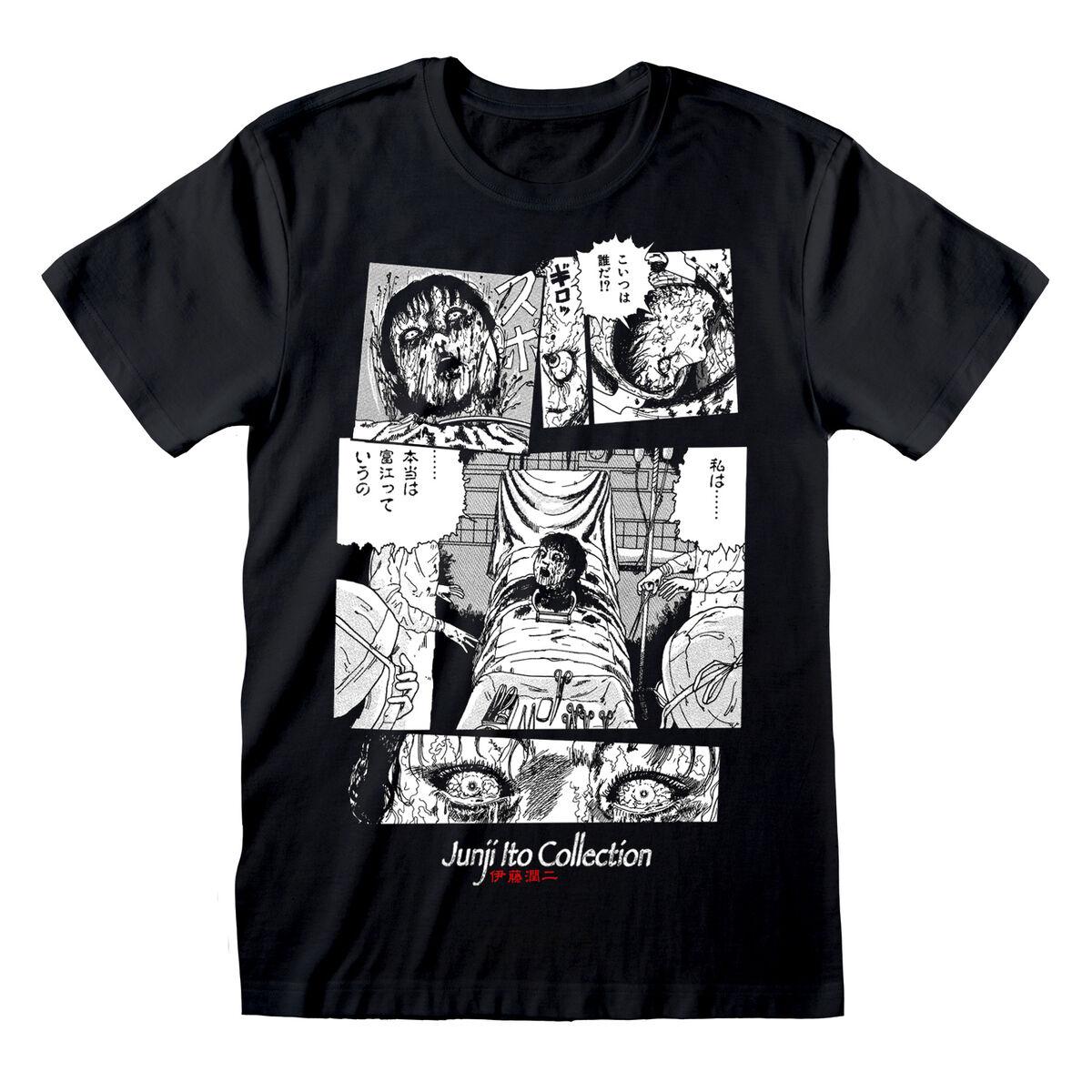 Kortærmet T-shirt Junji Ito Surgery Sort Unisex S