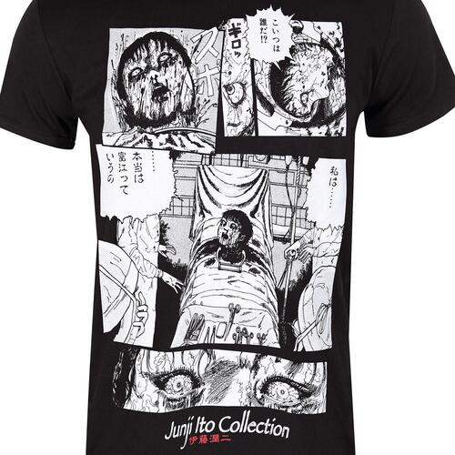 Kortærmet T-shirt Junji Ito Surgery Sort Unisex S