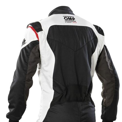 Racer jumpsuit OMP FIRST EVO FIA 8856-2018 Hvid Sort 54