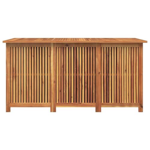 Opbevaringsboks til haven 150x80x75 cm massivt akacietræ