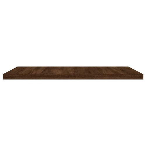 Væghylder 4 stk. 40x40x1,5 cm konstrueret træ brunt egetræ