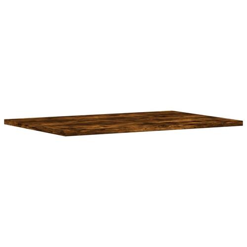 Væghylder 4 stk. 60x40x1,5 cm konstrueret træ røget egetræ