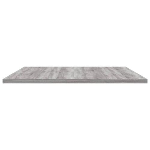 Væghylder 4 stk. 80x50x1,5 cm konstrueret træ grå sonoma-eg