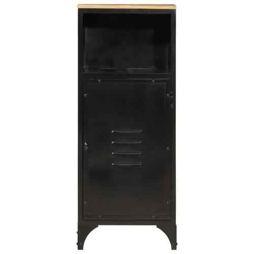 Badeværelsesskab 40x27x90 cm jern og massivt mangotræ