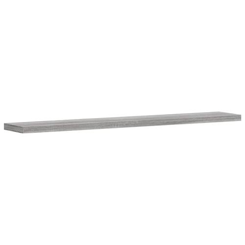 Væghylder 4 stk. 60x10x1,5 cm konstrueret træ grå sonoma-eg