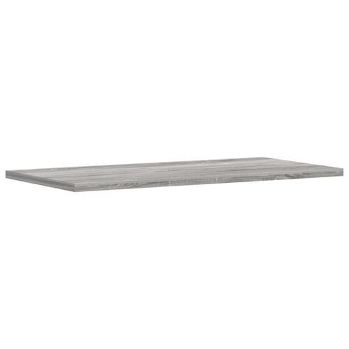 Væghylder 4 stk. 60x20x1,5 cm konstrueret træ grå sonoma-eg