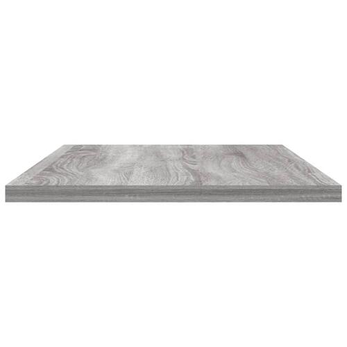 Væghylder 4 stk. 60x20x1,5 cm konstrueret træ grå sonoma-eg