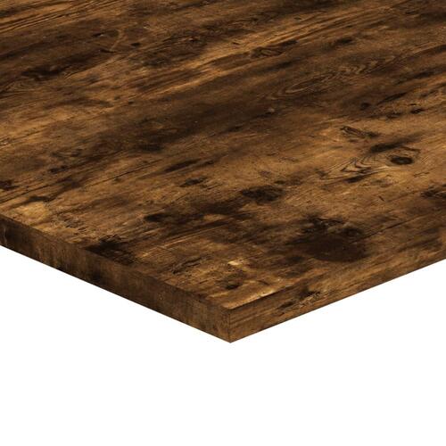 Væghylder 4 stk. 80x30x1,5 cm konstrueret træ røget egetræ
