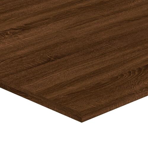 Væghylder 4 stk. 100x50x1,5 cm konstrueret træ brunt egetræ