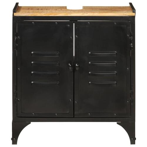 Underskab til vask 55x35x60 cm jern og massivt mangotræ