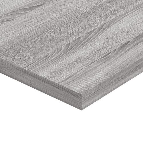 Væghylder 4 stk. 40x30x1,5 cm konstrueret træ grå sonoma-eg
