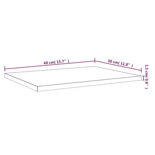 Væghylder 4 stk. 40x30x1,5 cm konstrueret træ grå sonoma-eg