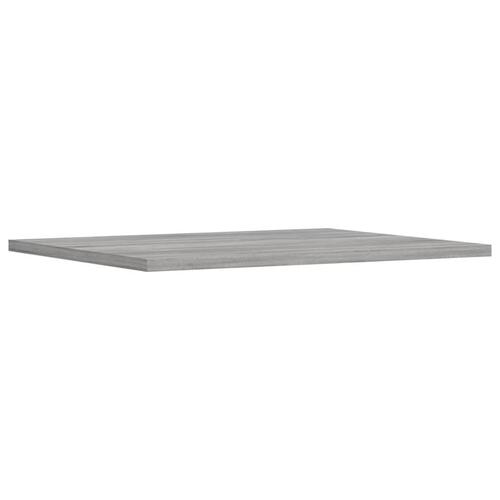 Væghylder 4 stk. 40x50x1,5 cm konstrueret træ grå sonoma-eg
