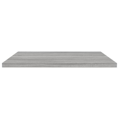 Væghylder 4 stk. 40x50x1,5 cm konstrueret træ grå sonoma-eg