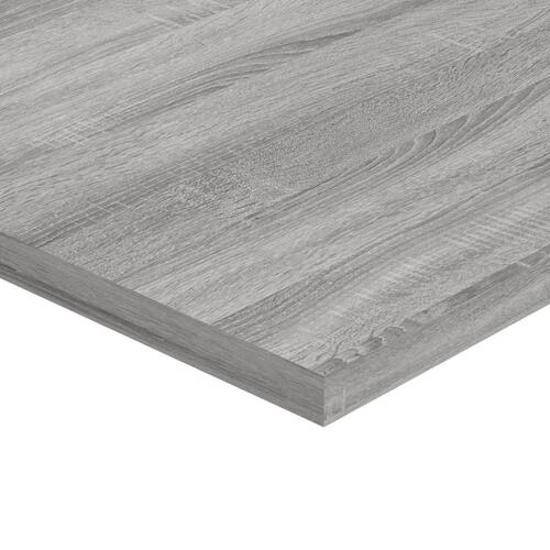 Væghylder 4 stk. 40x50x1,5 cm konstrueret træ grå sonoma-eg