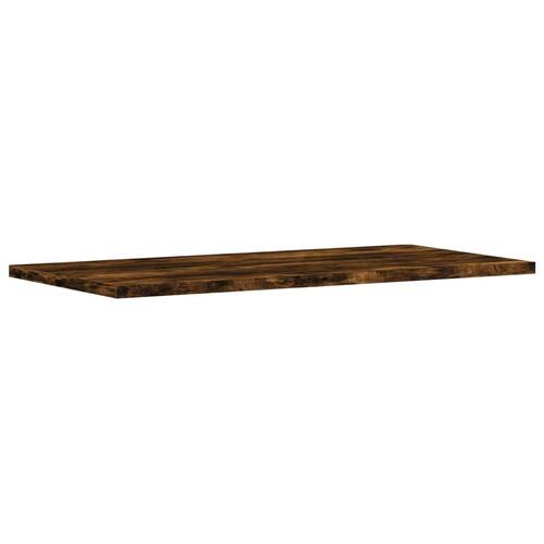 Væghylder 4 stk. 60x30x1,5 cm konstrueret træ røget egetræ
