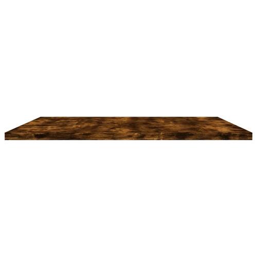 Væghylder 4 stk. 60x50x1,5 cm konstrueret træ røget egetræ