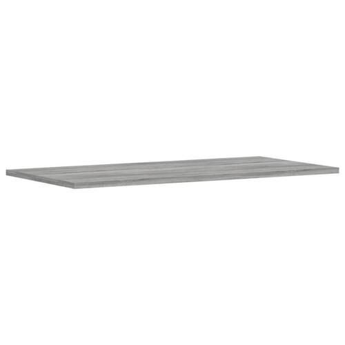 Væghylder 4 stk. 80x30x1,5 cm konstrueret træ grå sonoma-eg