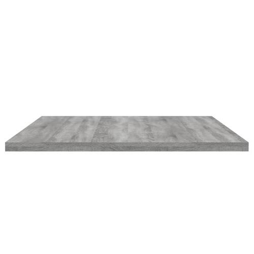 Væghylder 4 stk. 80x30x1,5 cm konstrueret træ grå sonoma-eg