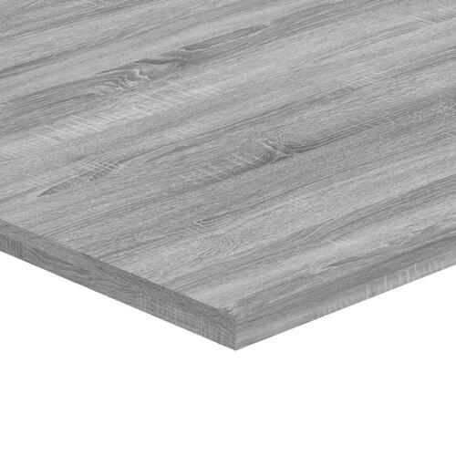 Væghylder 4 stk. 80x30x1,5 cm konstrueret træ grå sonoma-eg