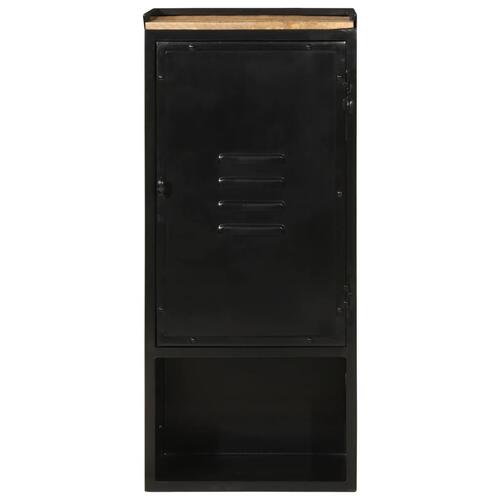 Badeværelsesskab 40x27x90 cm jern og massivt mangotræ