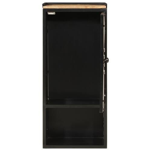 Badeværelsesskab 40x27x90 cm jern og massivt mangotræ