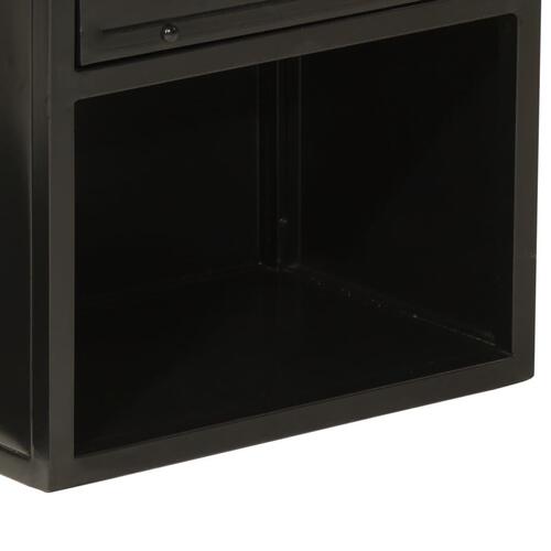 Badeværelsesskab 40x27x90 cm jern og massivt mangotræ