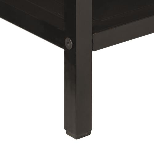 Konsolbord 100x35x76 cm massivt mangotræ og jern