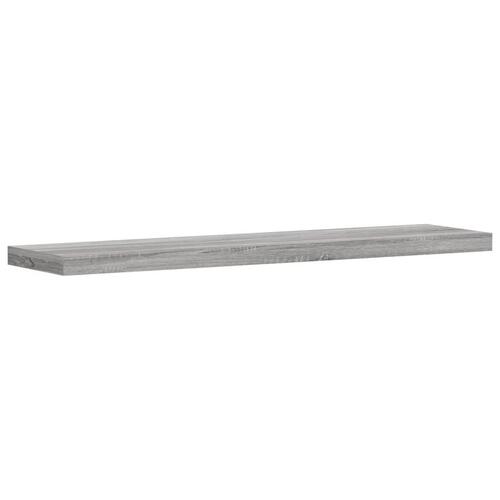 Væghylder 4 stk. 40x10x1,5 cm konstrueret træ grå sonoma-eg
