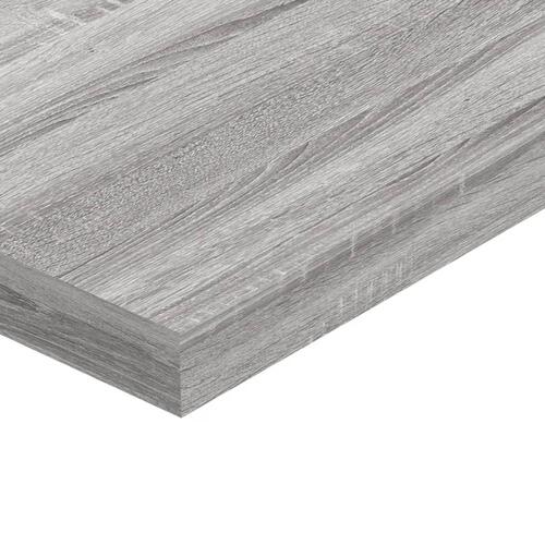 Væghylder 4 stk. 40x10x1,5 cm konstrueret træ grå sonoma-eg