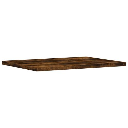 Væghylder 4 stk. 40x30x1,5 cm konstrueret træ røget egetræ