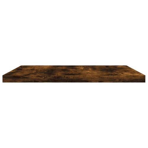 Væghylder 4 stk. 40x30x1,5 cm konstrueret træ røget egetræ
