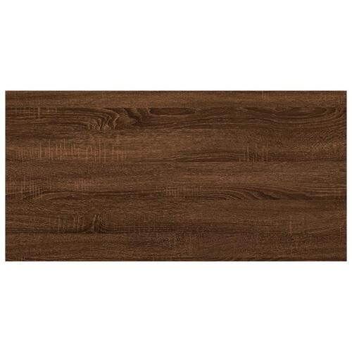 Væghylder 4 stk. 40x20x1,5 cm konstrueret træ brunt egetræ