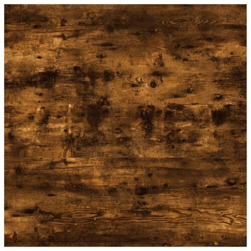 Væghylder 4 stk. 40x40x1,5 cm konstrueret træ røget egetræ