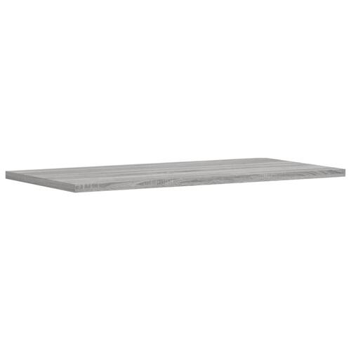 Væghylder 4 stk. 60x30x1,5 cm konstrueret træ grå sonoma-eg