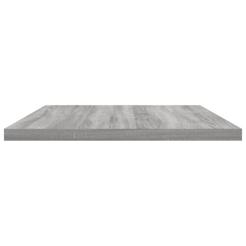 Væghylder 4 stk. 60x30x1,5 cm konstrueret træ grå sonoma-eg