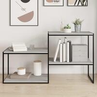 Væghylder 4 stk. 60x40x1,5 cm konstrueret træ grå sonoma-eg
