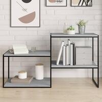 Væghylder 4 stk. 60x50x1,5 cm konstrueret træ grå sonoma-eg