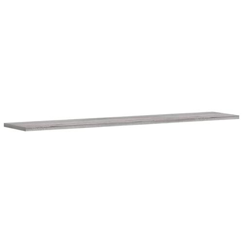 Væghylder 4 stk. 100x20x1,5 cm konstrueret træ grå sonoma-eg