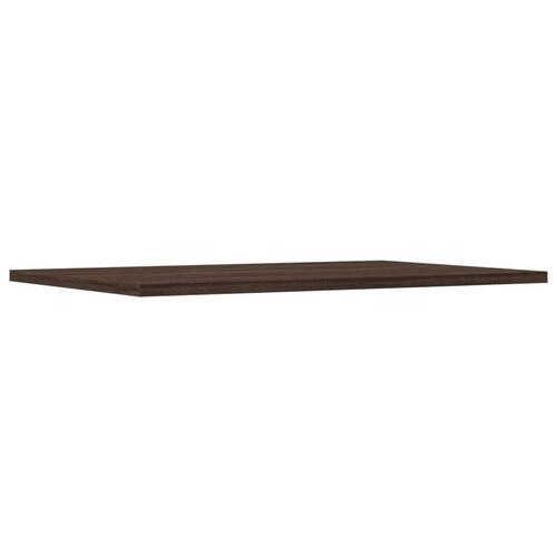 Væghylder 4 stk. 60x40x1,5 cm konstrueret træ brunt egetræ