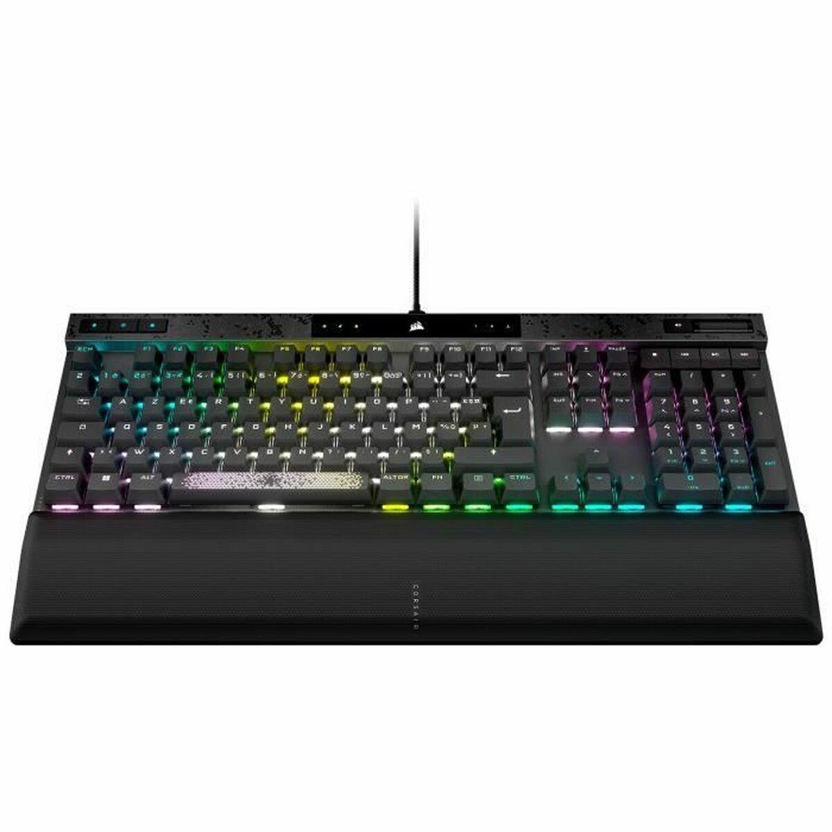 Bluetooth-tastatur Corsair K70 MAX RGB Sort Grå Fransk AZERTY