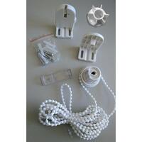 Gennemsigtigt rullegardin Naturals Hvid Polyester (OUTLET A)