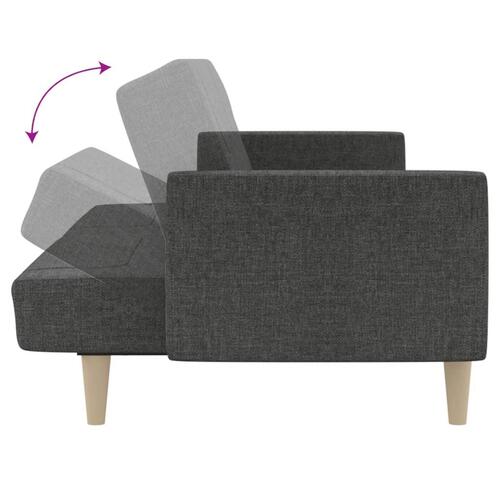 2-personers sovesofa stof mørkegrå