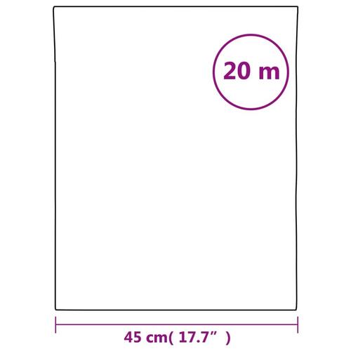 Vinduesfolie 45x2000 cm statisk PVC matteret transparent grå