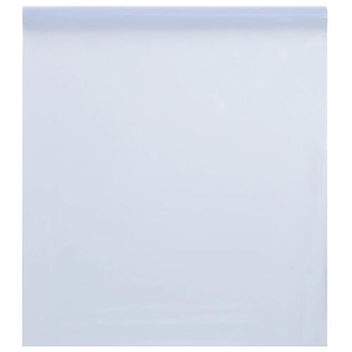 Vinduesfolie 60x1000 cm statisk PVC matteret transparent hvid