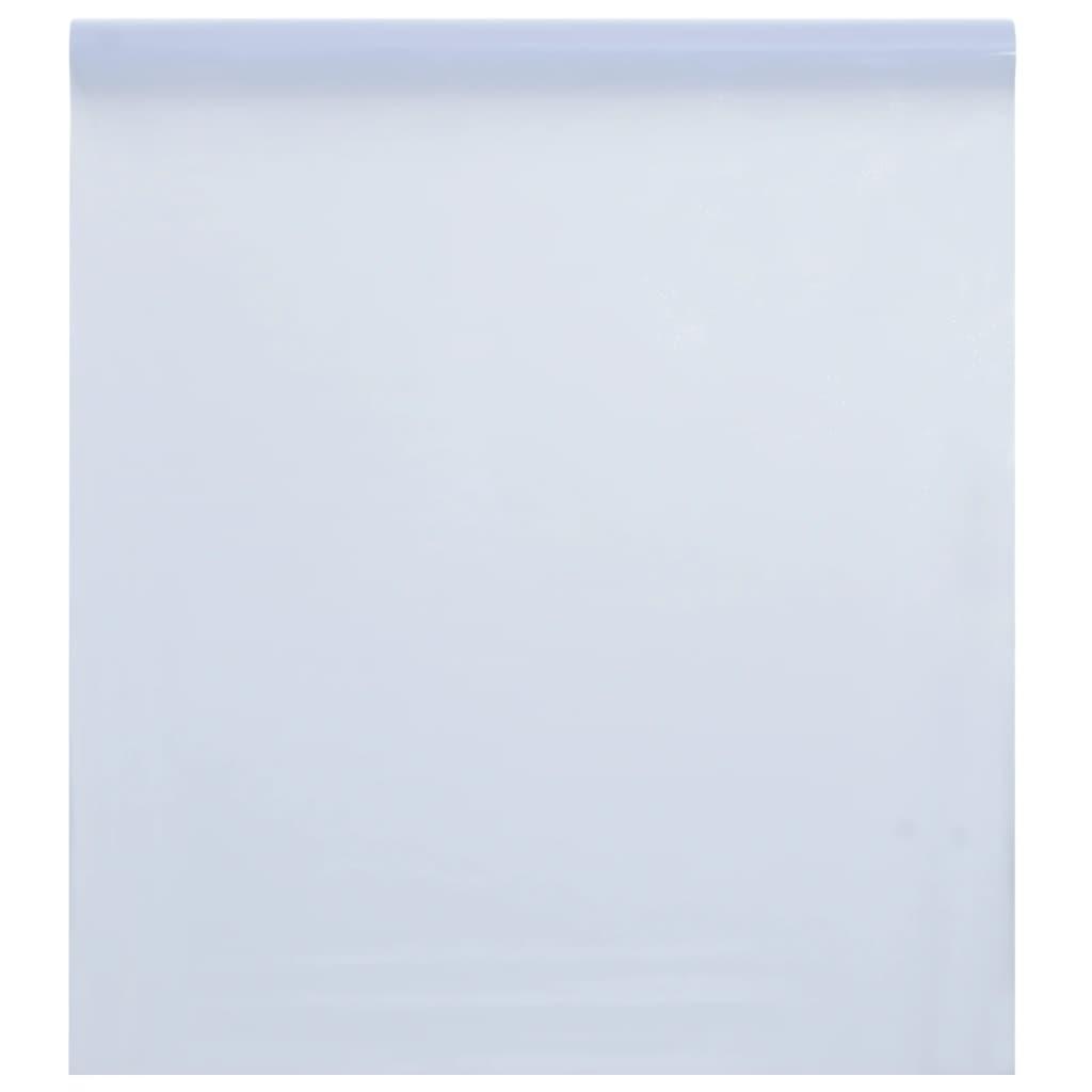 Vinduesfolie 60x1000 cm statisk PVC matteret transparent hvid